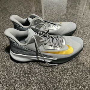 Nike Gray and White Sneakers